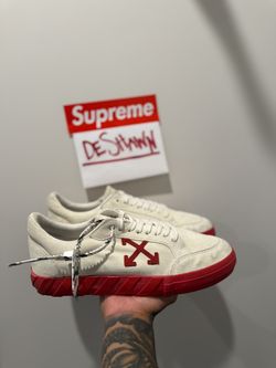 Off-White Vulcanized Low “White Red”