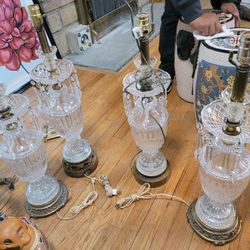 Vintage Genuine Lead Crystal Lamps