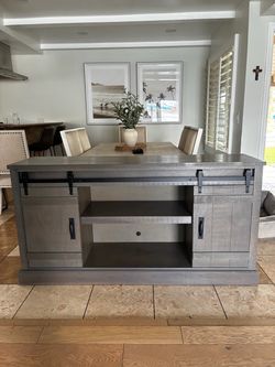 Entertainment Center with storage area