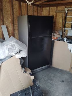 Black Top-Freezer Refrigerator