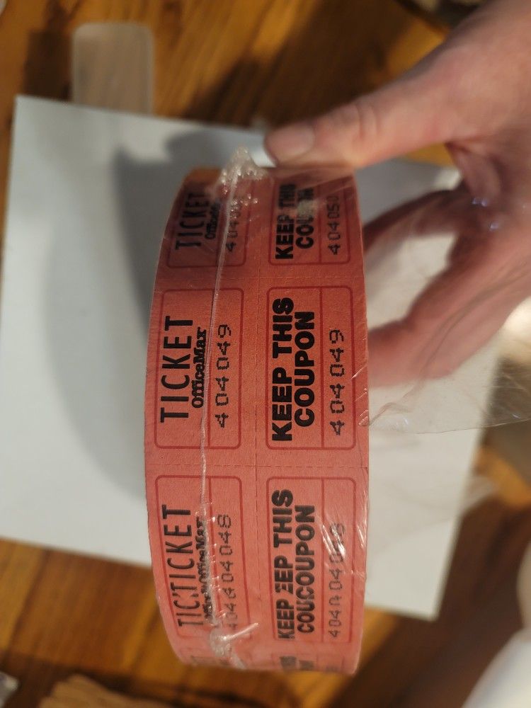 Raffle Tickets Roll 