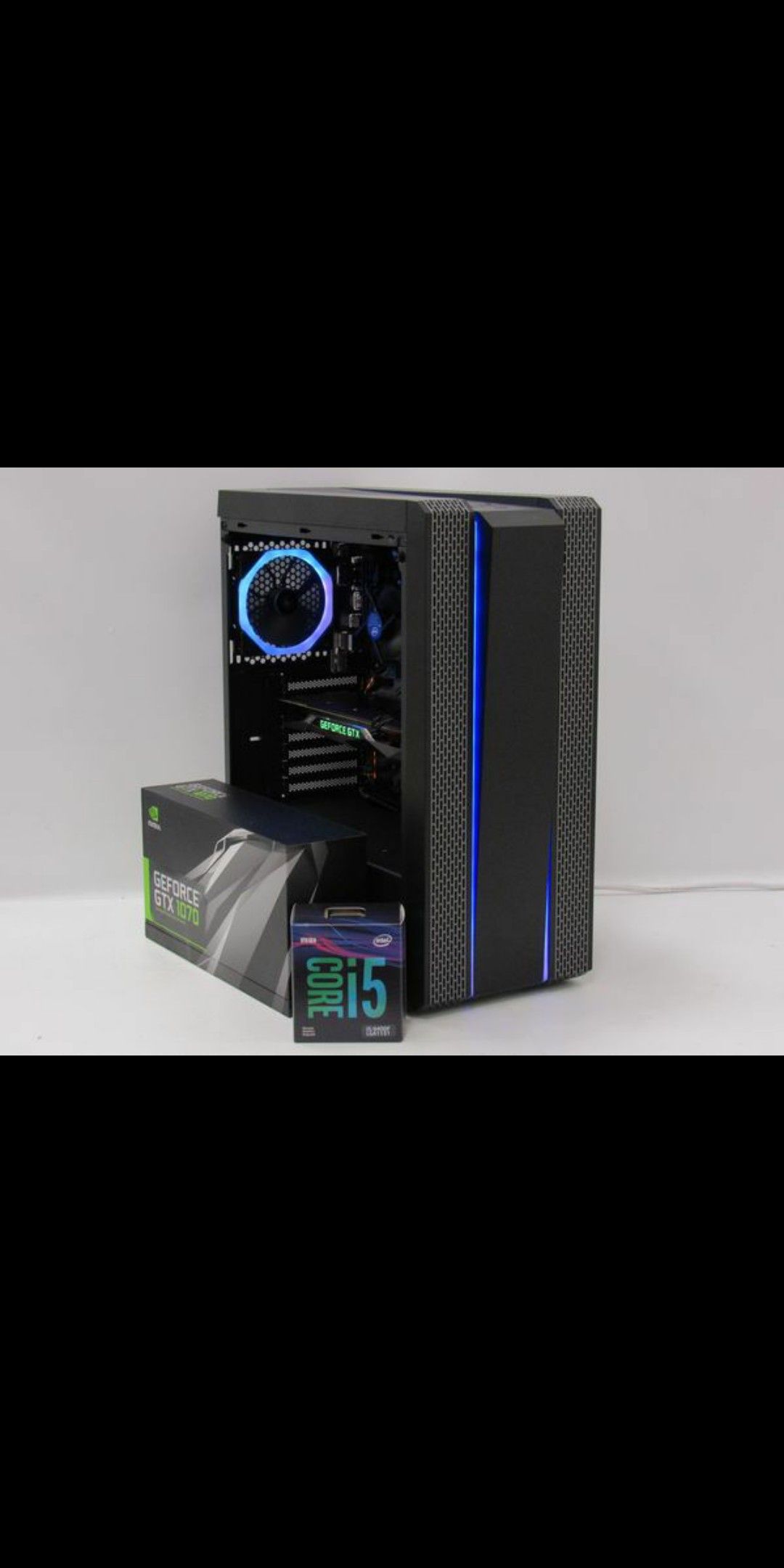 BRAND NEW GAMING DESKTOP COMPUTER 9th Gen Intel Core i5 8GB RAM 128GB SSD + 1TB HD NVIDIA GTX 1070 (8GB) Graphics