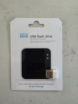 Blink USB Flash Drive For Local Video Storage for Blink Sync Module 2 NEW SEALED
