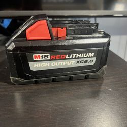 Milwaukee M18 REDLITHIUM High Output XC6.0 Battery -new 