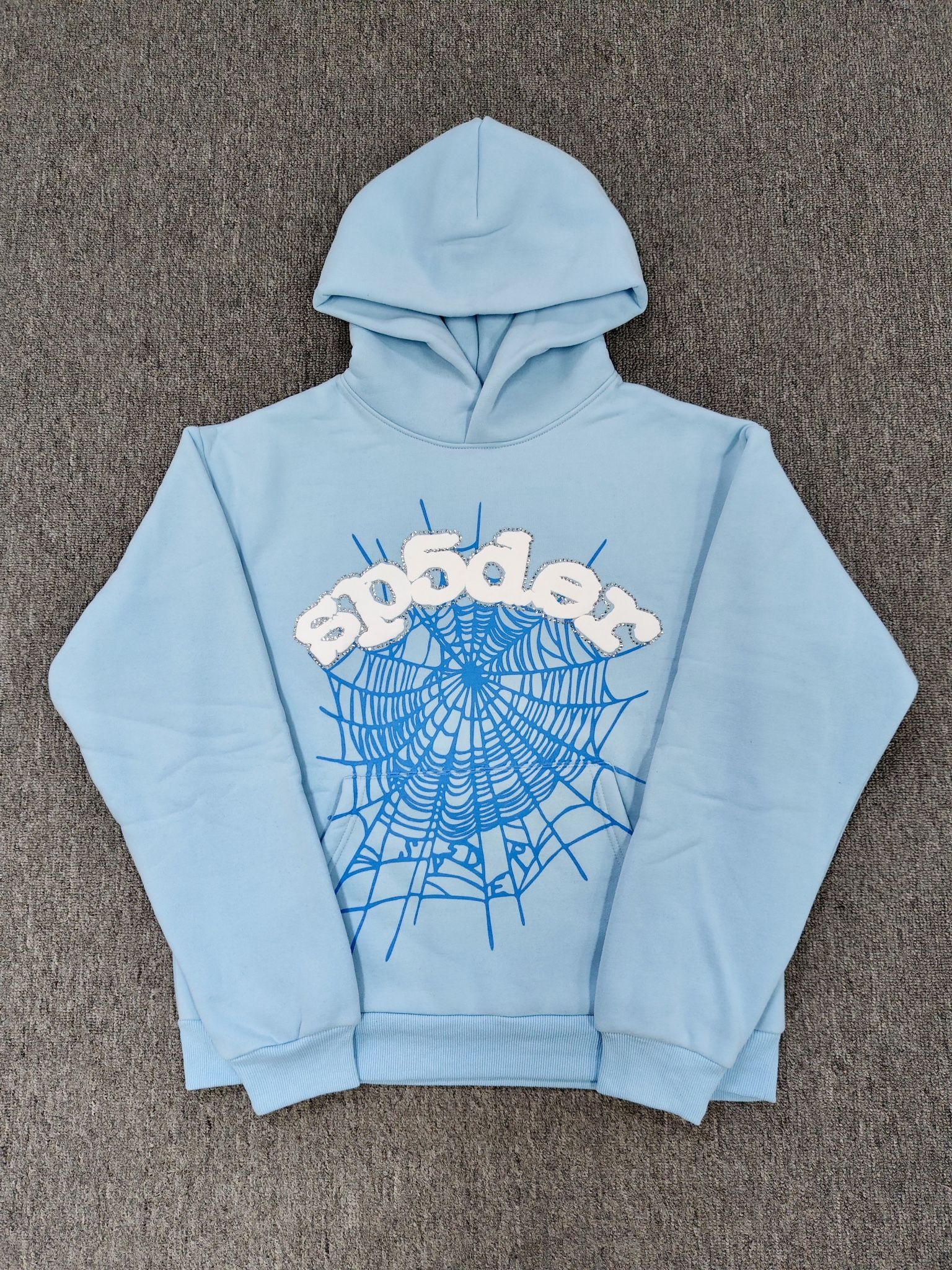Sp5der Web Hoodie Sky Blue
