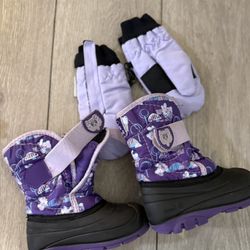 Kids, Snow Boots, And Gloves
