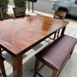 Dining Table With 4 Chairs And Bench 