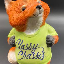 Hallmark Shirt Tales Classy Chassis Fox Figurine 1981