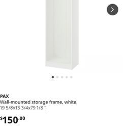 IKEA Pax Storage Frame And 4 Shelves