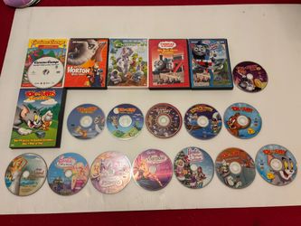 Lot Of 20 Dvd Cartoon Kids Movies, Tom And Jerry Barbie Curious George