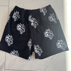 DARC SPORT WOLVES black and white shorts L 125/1000 gym pockets