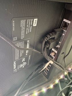 75 inch TCL Smart TV (backlight issue)