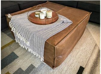 Square Ottoman Pouf