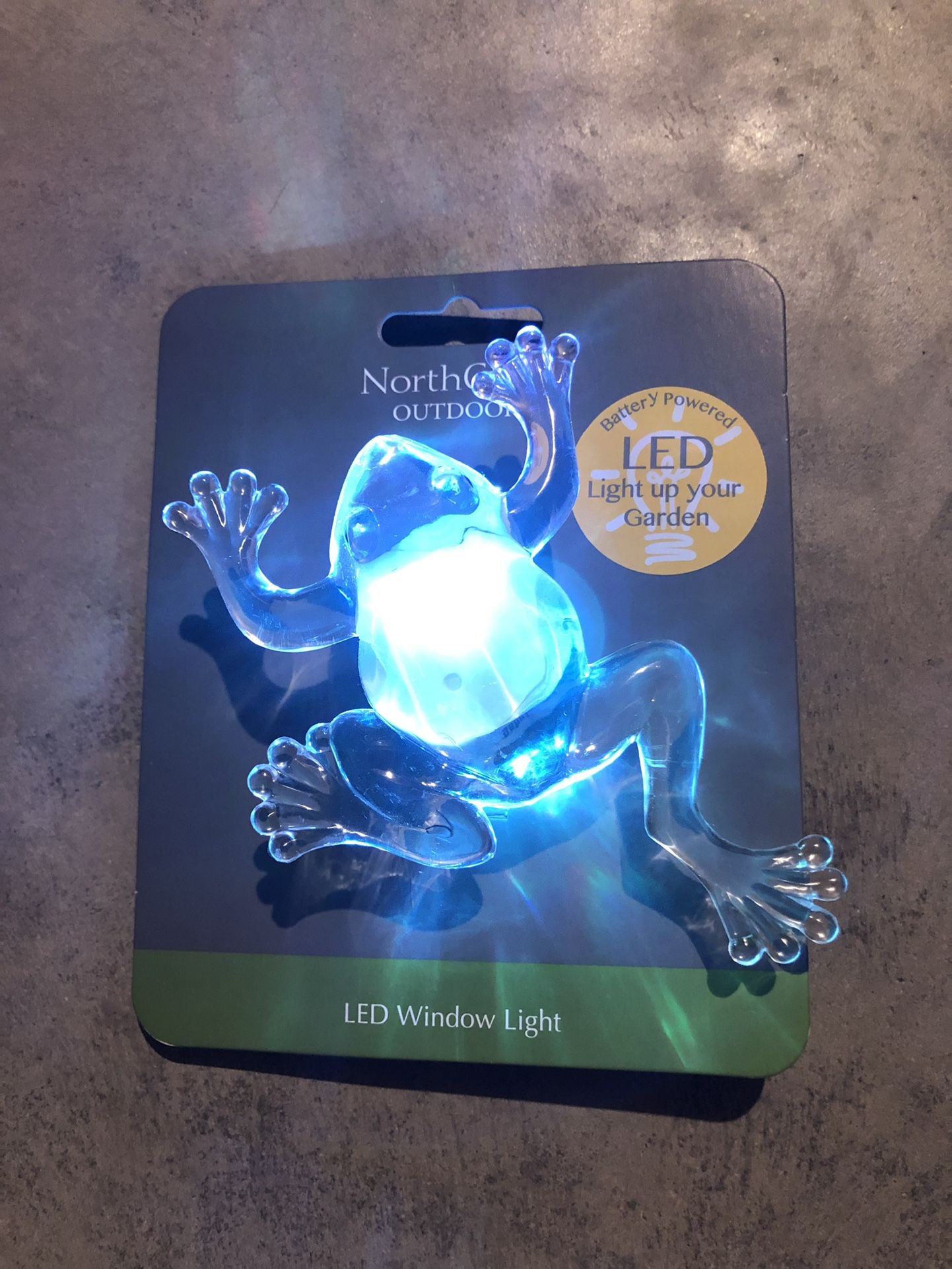 LED Frog Multicolored Window Light
