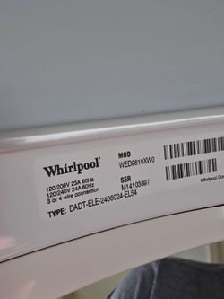 Whirlpool Duet Dryer