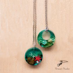Under the Sea Resin Necklaces