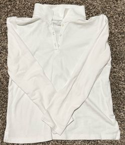 Girls White Uniform Polo Shirt
