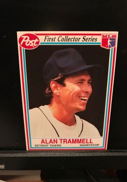 Alan Trammell 1990 Post Cereal Baseball Card Detroit Tigers