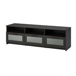 Brimnes TV Unit Black Stand + Storage - Moving 
