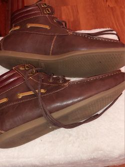 Madden Men Brown Leather Shoe Boots by MADDEN, sz 9, $35  display picture 1