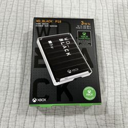 WD BLACK P10 For Xbox 3TB External USB Portable Game Drives
