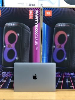 Mackbook Pro 13", i7 /16GB/ 512SSD/ 2020 (Reconditioned) with New JBL partybox club 120 Portable Speaker