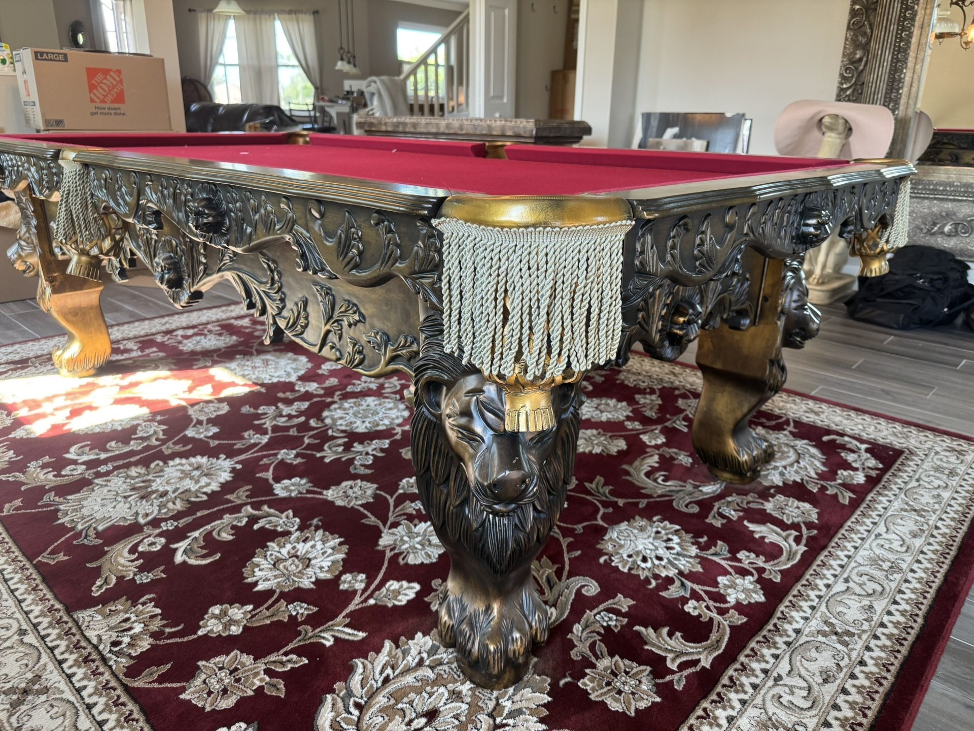 Pool Table 4x8 Lion head Free Delivery