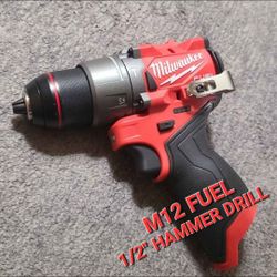 Milwaukee Fuel M12 1/2" Hammer Drill Driver (NEW)