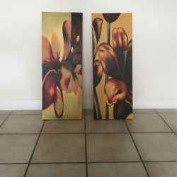 2 Beautiful Matching Canvas Paintings