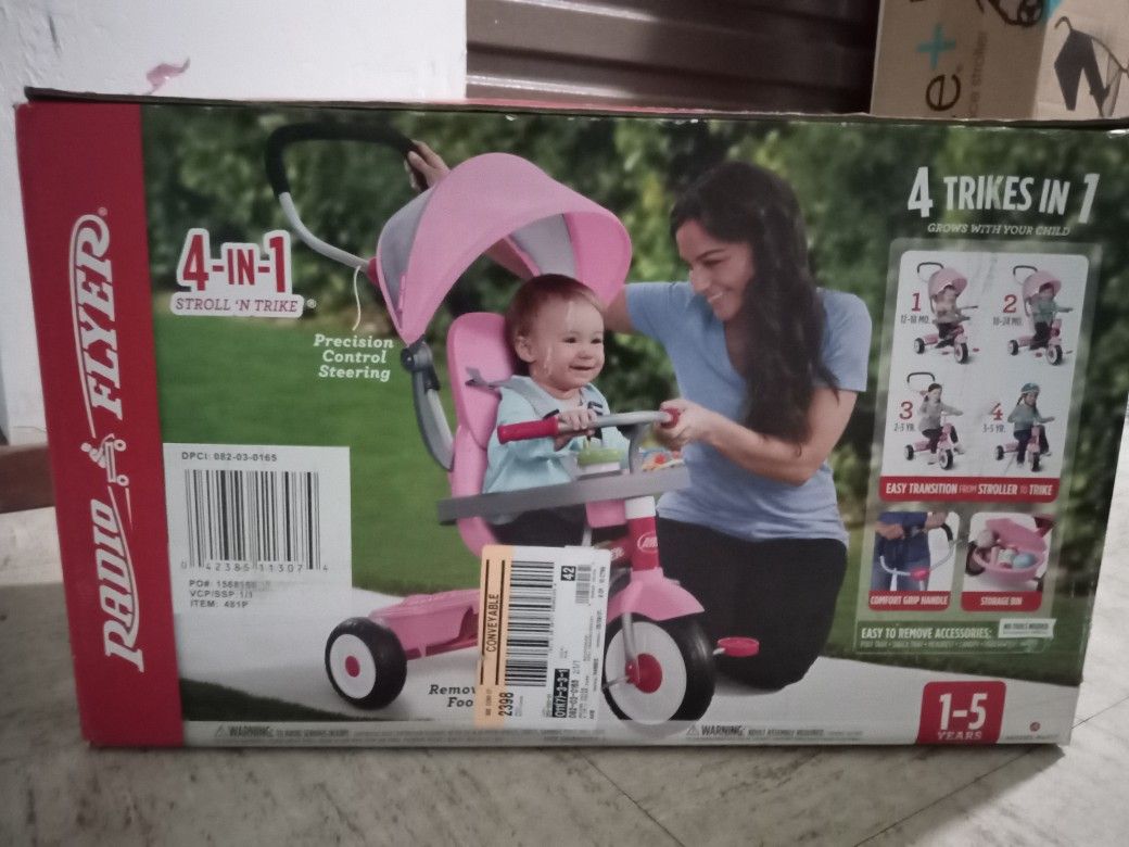 4 In 1 Trike Brand New In Box 