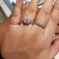 BRIDAL SET & MENS BAND 