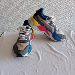Puma RS-X Toys Running System White Black Blue Red Yellow Men Shoes