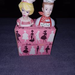 Barbie And Ken SALT AND PEPPER SHAKERS 