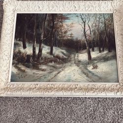 Julius Segall Winter Forest Landscape