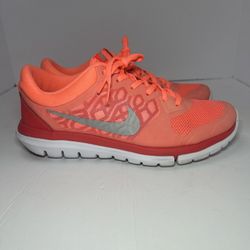 Nike Womens Orange Running Shoes Sneakers Size 8