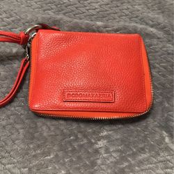 BCBG MaxAzria Orange Wristlet 