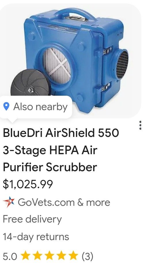 New/Used HEPA air Purifier (Only 28 Hrs on Machine)