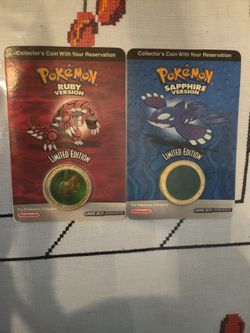 Pokemon Ruby/Sapphire Collector Coins Set