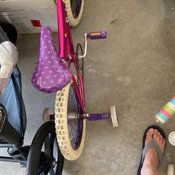 Toddler Kids Nearby Bicycle