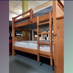 Bunk Beds Twin Twin Pinewood Colors *****Literas Madera 100%*****