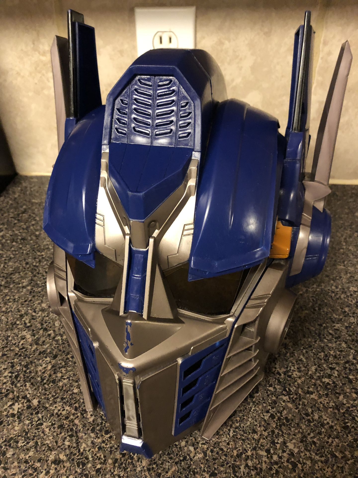 Optimus Prime talking helmet
