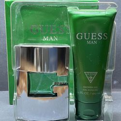 GUESS Man Eau de Toilette 2 Piece Set Cologne Spray 1.7 Oz and Shower Gel