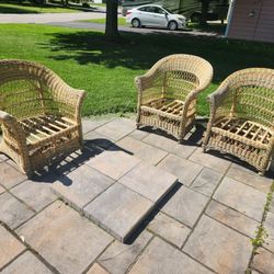Vintage Wicker/Bamboo Chairs 