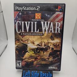 History Channel: Civil War - A Nation Divided (Sony PlayStation 2 PS2, 2006) CIB
