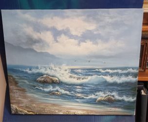 Ocean oil painting