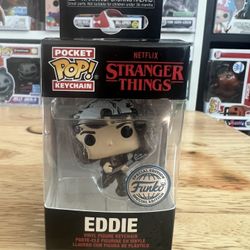 SPECIAL EDITION Eddie Munson Funko Pocket Pop Keychain Stranger Things Hellfire
