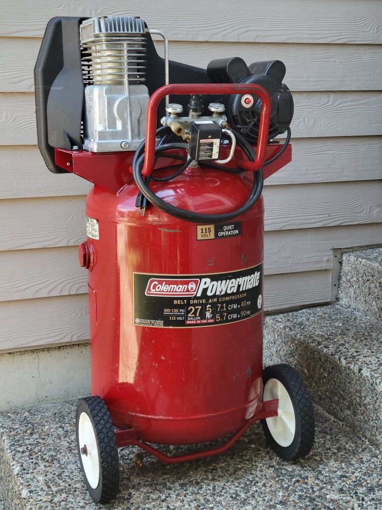 Coleman Powermate Professional Series 27 Gallon 5 HP Compressor
