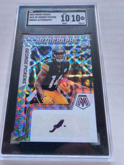 GEORGE PICKENS GRADED AUTOGRAPH CARD
