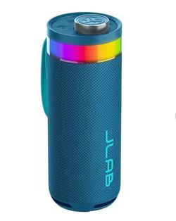 JLab Go Party Portable Bluetooth Speaker System, Waterproof, RGB Lighting, LabSync - Rechargeable