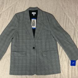Steve Madden Checkered Grey Blazer